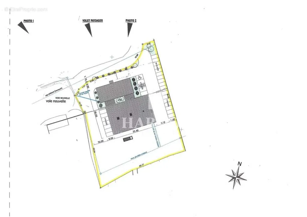 Plan - Ensemble immobilier professionnel avec bureaux et stockage à Oloron-Sainte-Marie