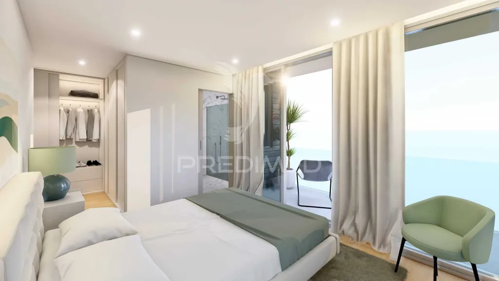 Bedrooms - T2 Apartment with Sea View near Peniche
