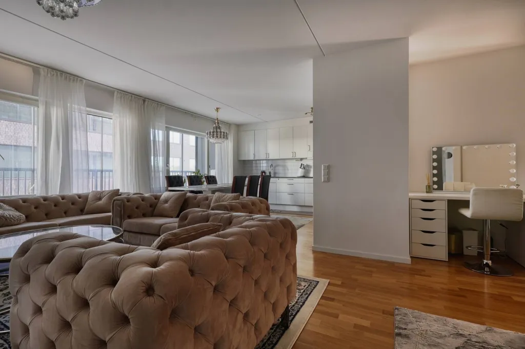 Soggiorno - Apartment with Balcony and Terrace in Göteborg