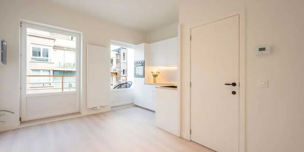 Séjour - Appartement rénové avec terrasse à Wenduine