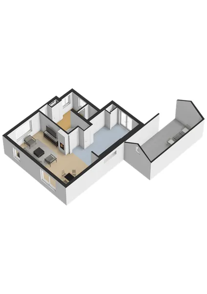 Floor Plan - Detached House with Private Garden in Yerseke