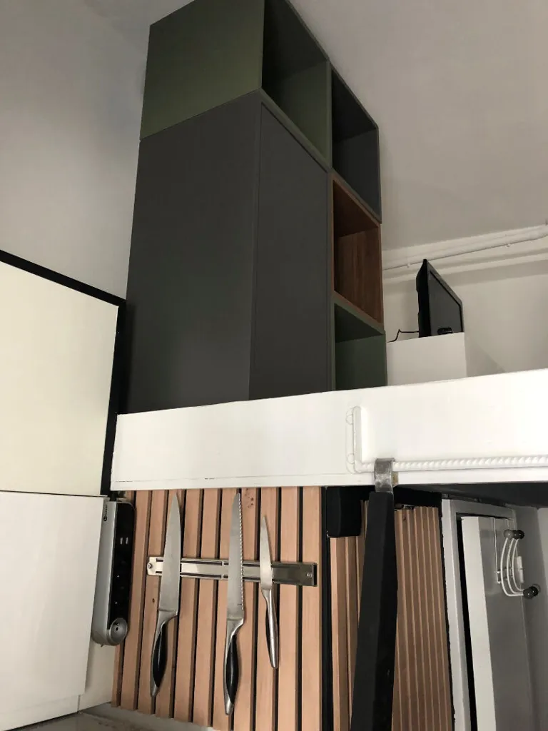 Cuisine - Studio avec Vue Est dans le Centre de Nantes