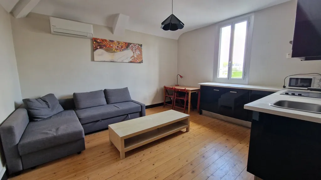 Séjour - Appartement T2 Charmant au Centre de Tours