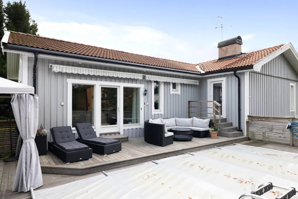 Terrasse - Villa with Pool in Tullinge