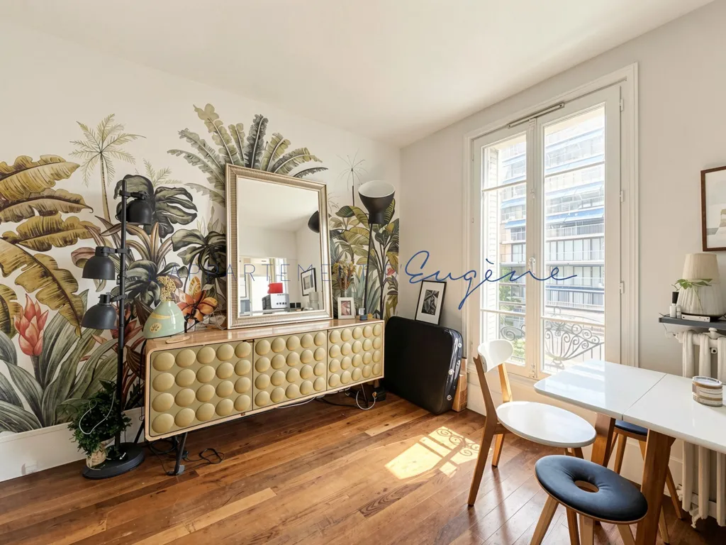 Living Room - Duplex with River View in Boulogne-Billancourt