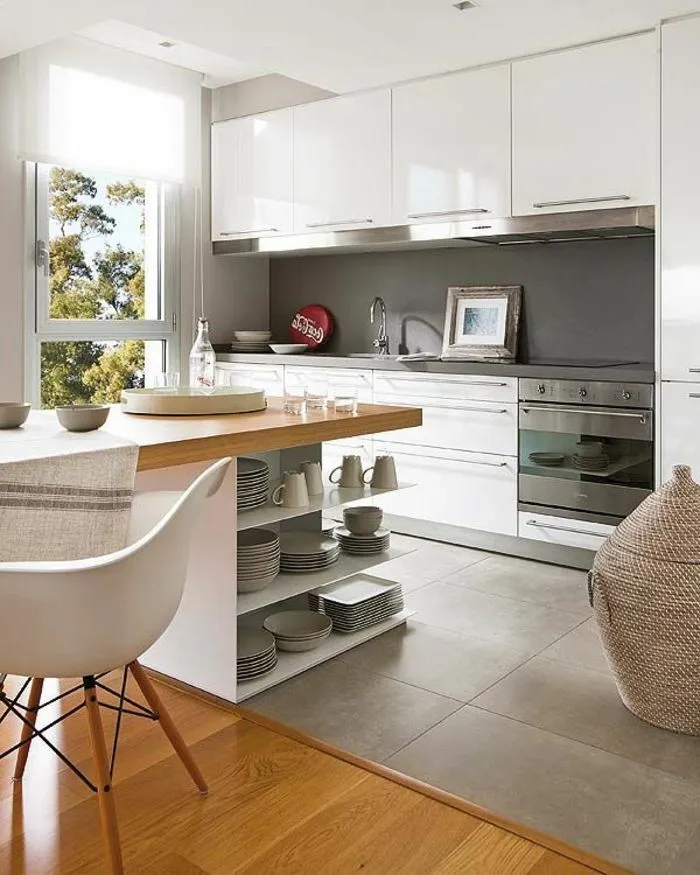 Köök - New 2-Bedroom Flat with Balcony in Vern-sur-Seiche