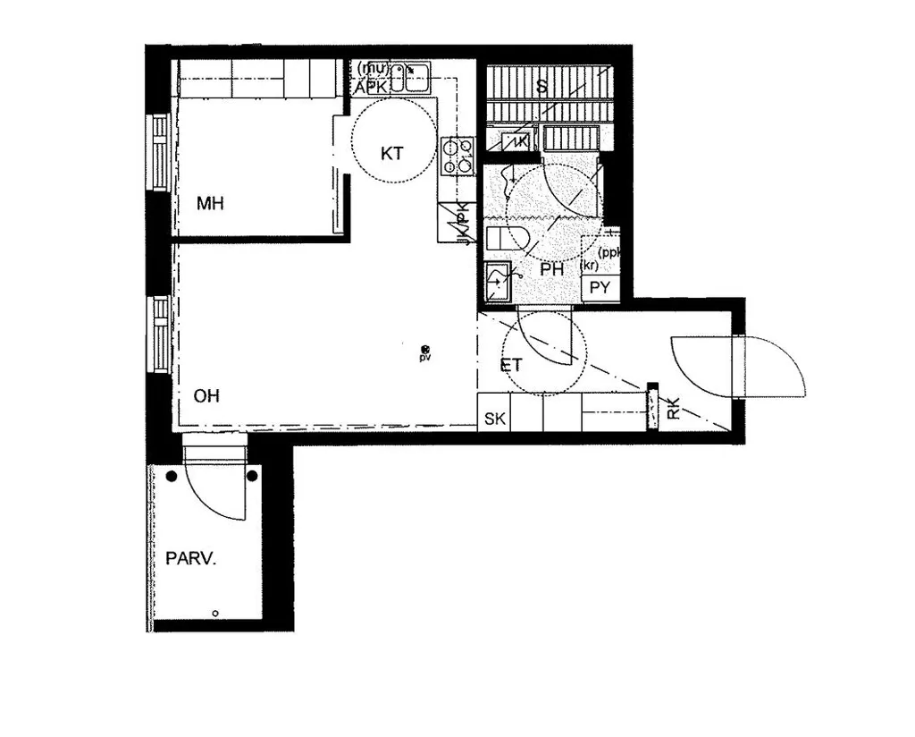 Planimetria - Duplex with Sauna in Palokka, Jyväskylä