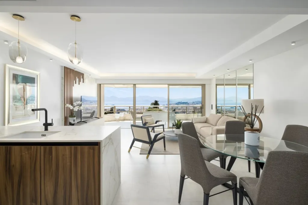 Cucina - Renovated Apartment with Sea View in Cannes