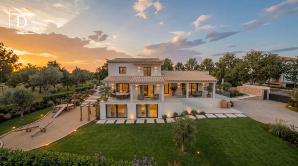 Aerial - Luxury Villa with Pool in Guia, Faro District