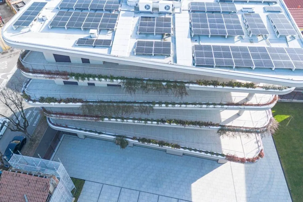 Aerial - Luxury Flat with Terrace in Busto Arsizio