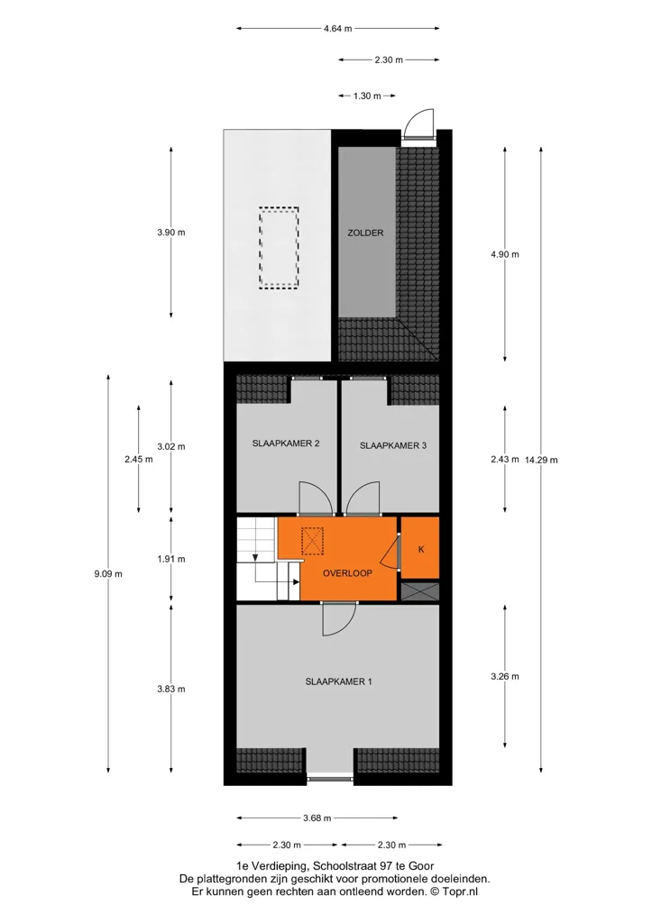 Plan - Characterful House with Large Shed in Goor