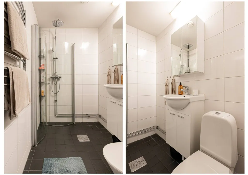 Salles de bain - Renovated Flat with South-Facing Balcony in Västerås