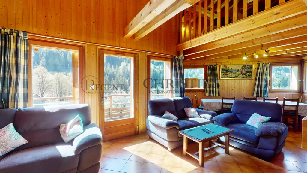 Soggiorno - Chalet with Mountain View in Les Gets