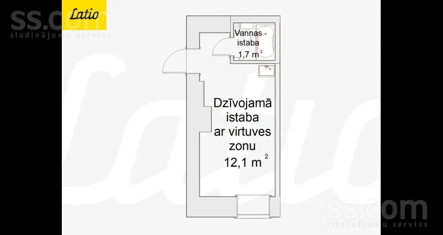 Planimetria - Apartment with Private Home Feel in Riga Centre