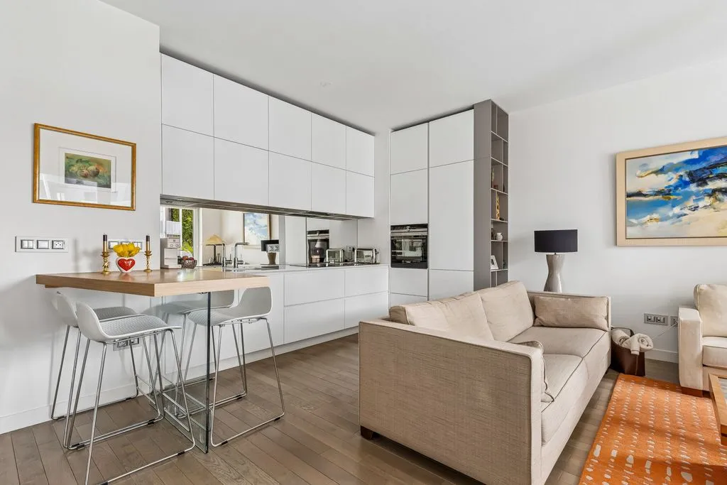 Séjour - Appartement Luxe avec Vue Sacré-Cœur à Paris