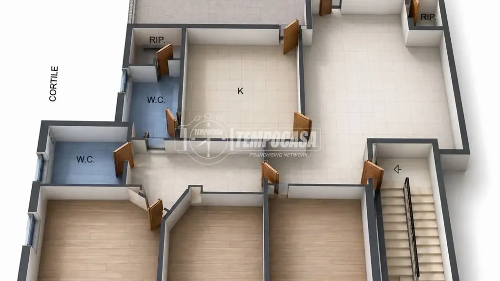 Plaan - Attic with Panoramic Terrace in Naples