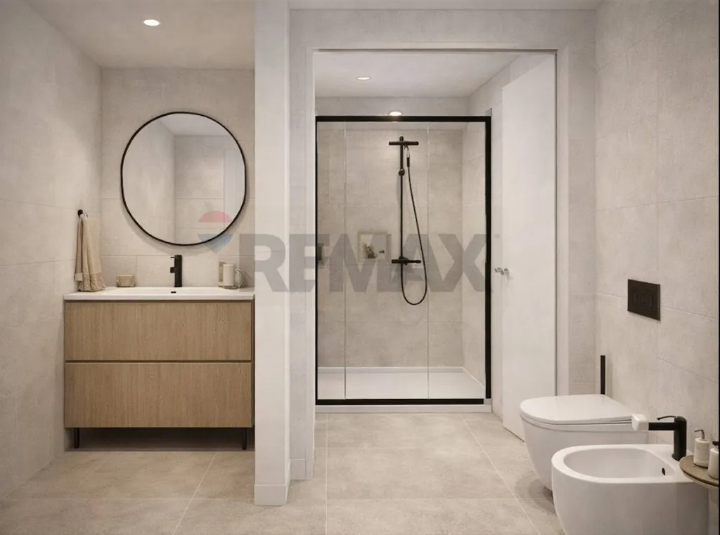Bathrooms - Contemporary Flat with Terrace in Milan Centre