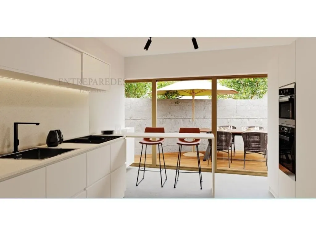 Köök - Duplex Villa with Garden in Foz do Douro, Porto