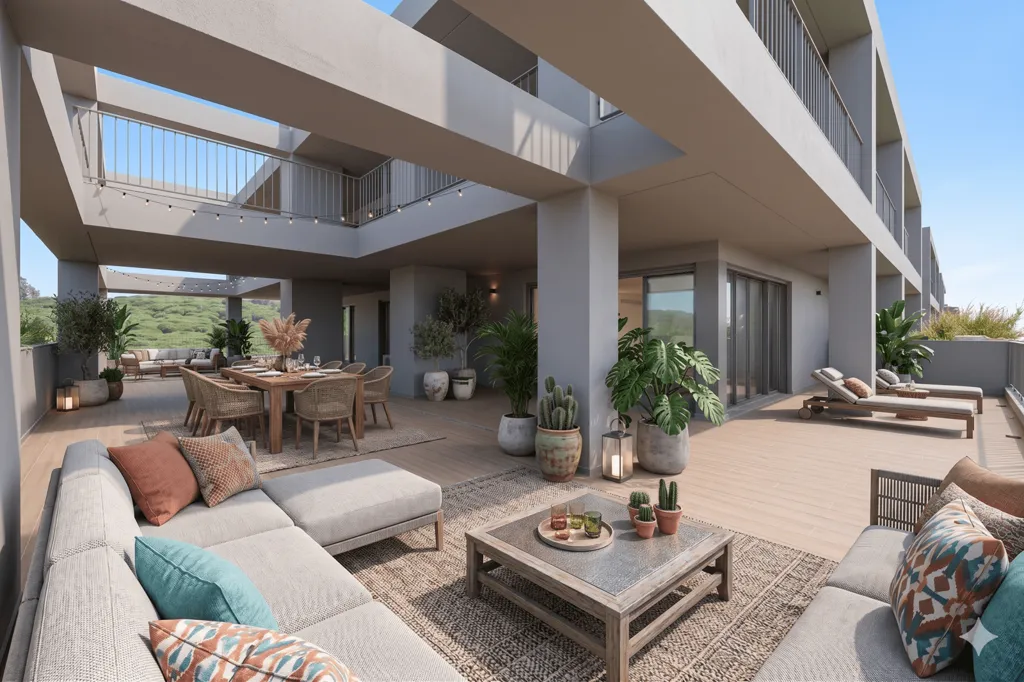 Terrasse - Penthouse with Pool in Miraflores, Oeiras