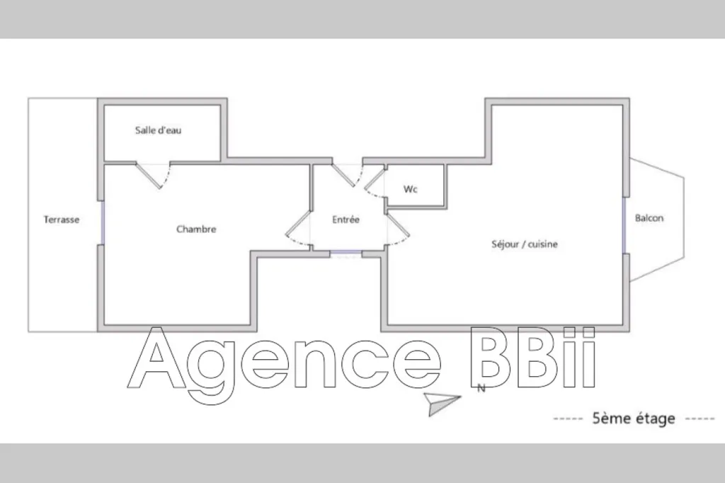 Plaan - Paris 2-Bedroom with Balcony and Terrace