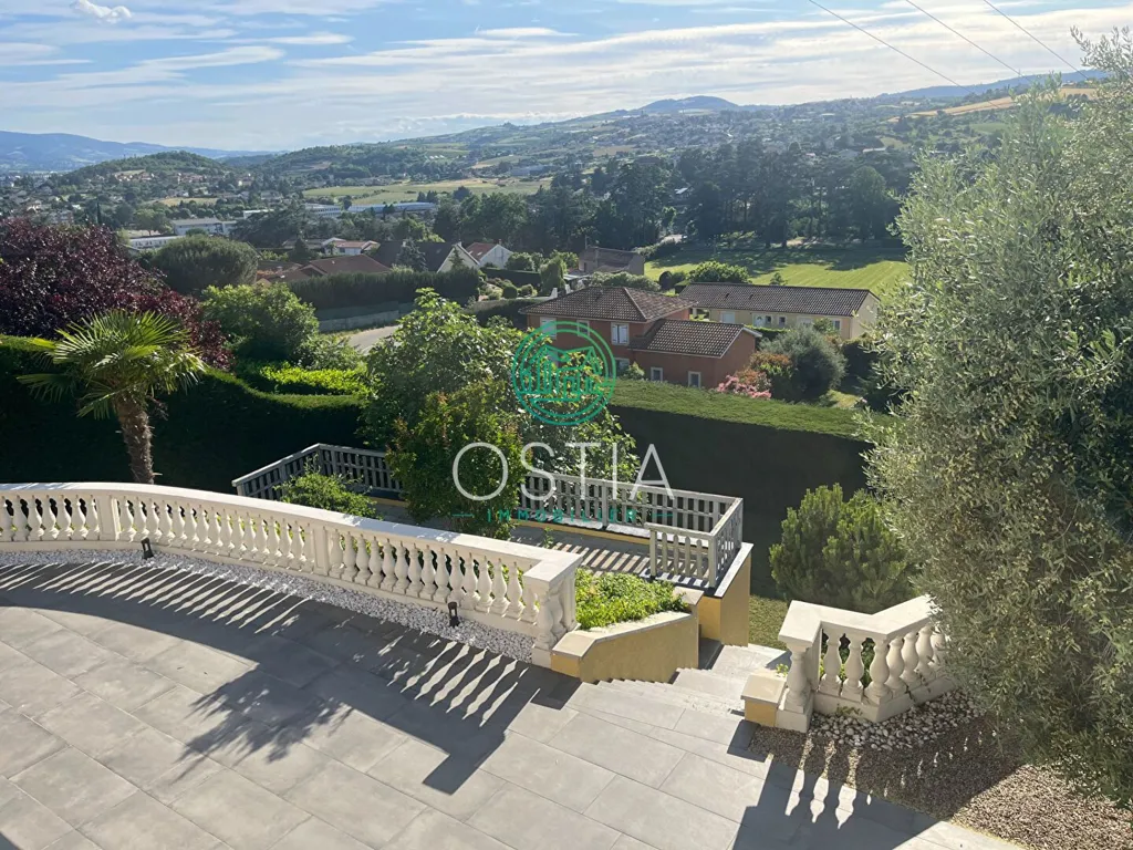 Terrace - Duplex Villa with Pool on Rive-de-Gier Heights