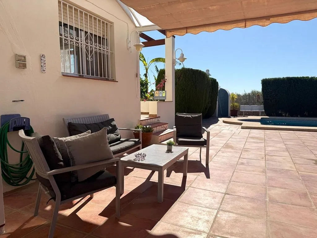 Terrasse - Chalet with Sea Views and Pool in Planet