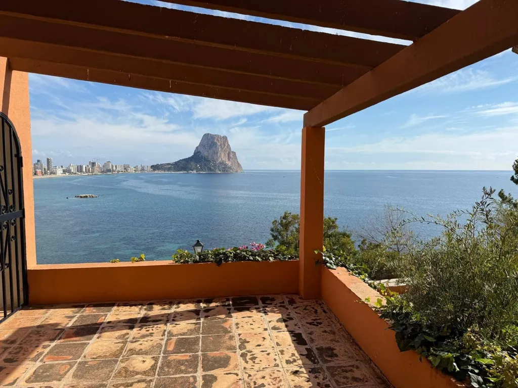 Terrasse - Semi-Detached Villa with Sea View in Calpe