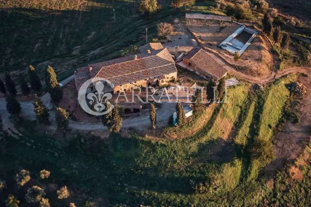 Vue aérienne - Luxury Farmhouse with Infinity Pool in Torrita di Siena