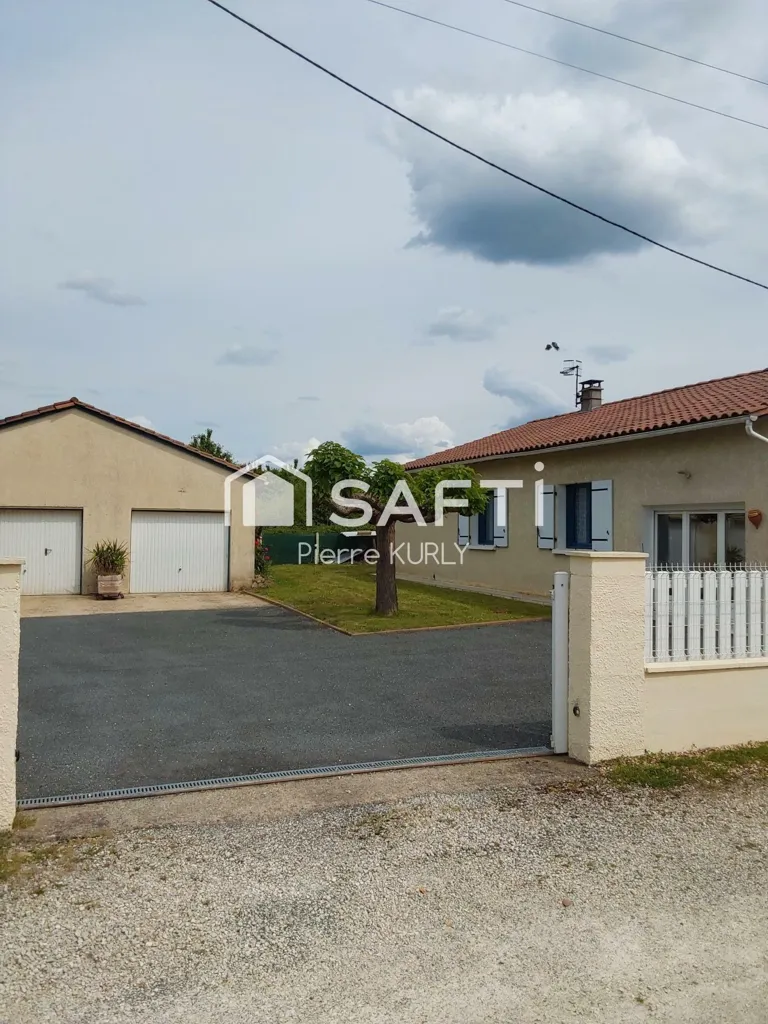 Extérieur - Maison de Plain-Pied avec Garage Double près de Périgueux