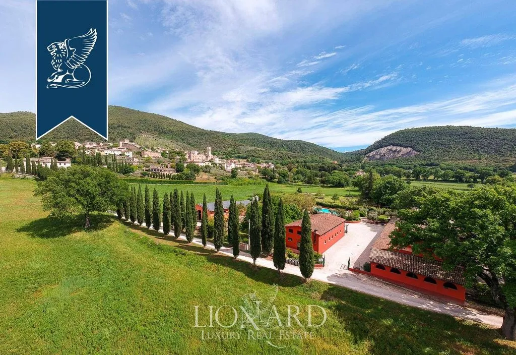 Vue aérienne - Luxury Farmhouse with Pool near Spoleto
