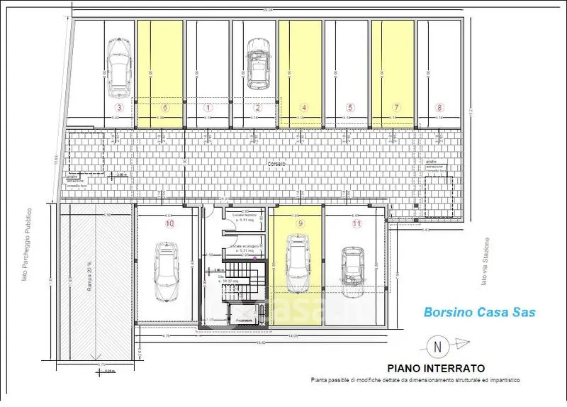 Plan - Bilocale with Terrace in Central Crema