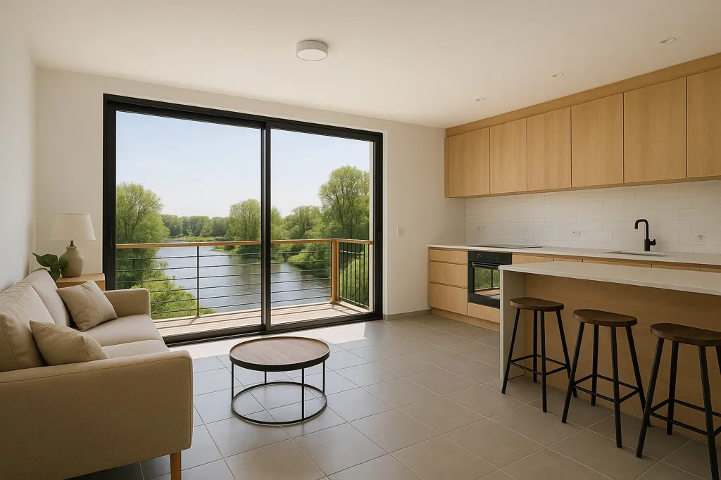 Cuisine - Appartement 3P avec Terrasse au Bord de la Bruche