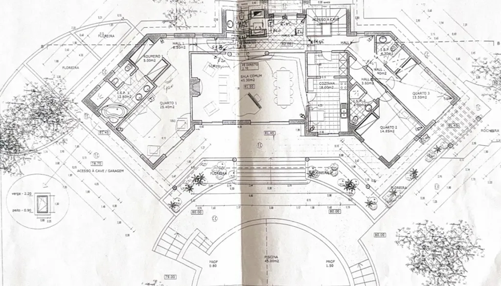 Plan - Villa with Pool near Lagos