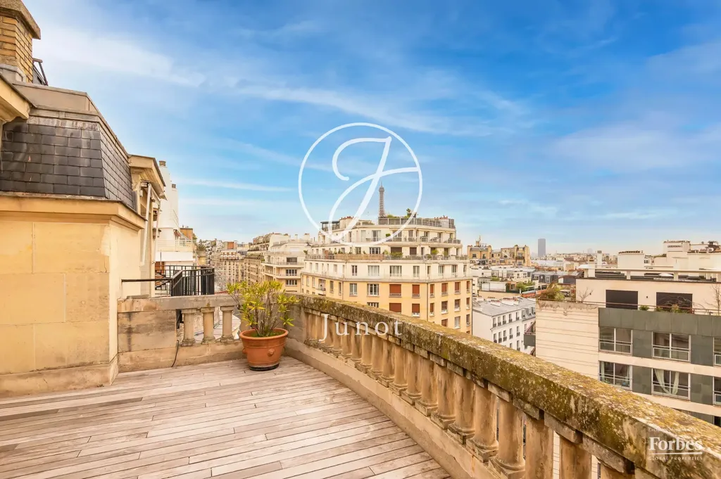 Terrasse - Appartement Duplex avec Terrasses à Paris 16e