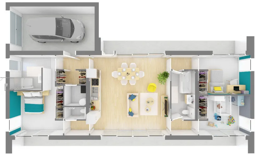 Plaan - Contemporary Villa with Garden in Odars