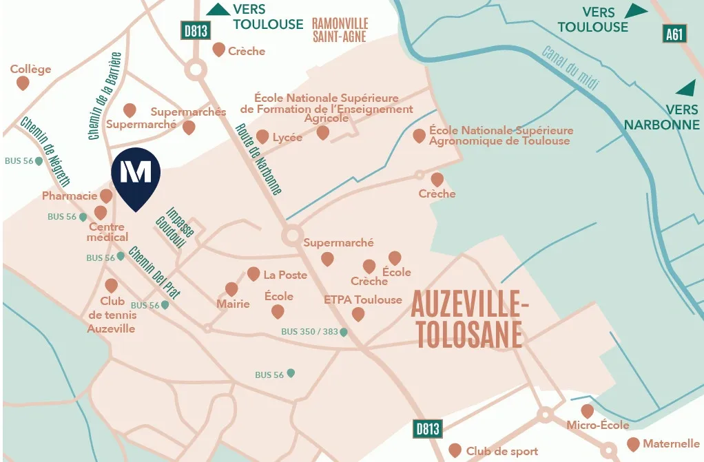 New Apartments with Views in Auzeville-Tolosane
