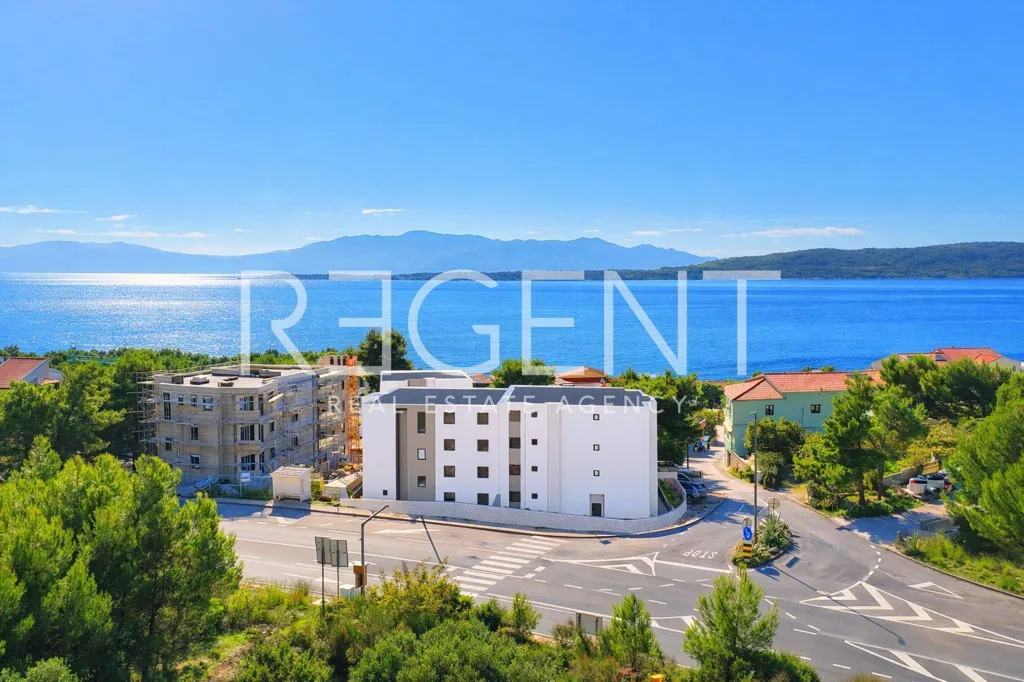 Vue aérienne - Two-Bedroom Apartment with Terrace in Podgora