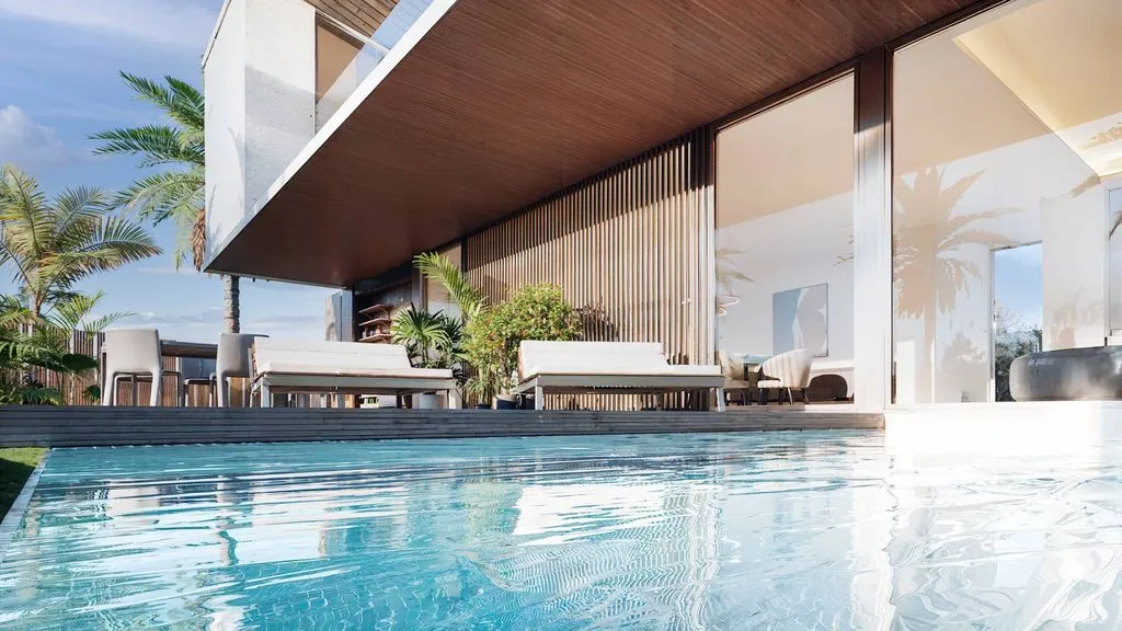Piscina - Luxury Villa with Mountain Views in Marbella
