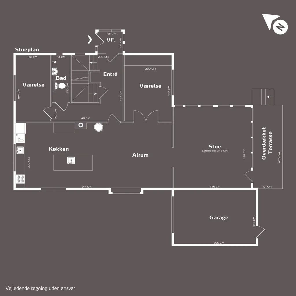 Plan - Villa with Pool in Valby