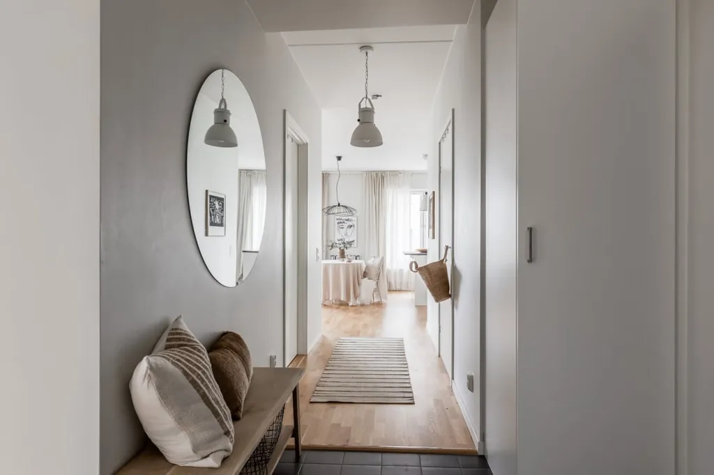 Entrée - Modern Flat with Glass Balcony in Österplan