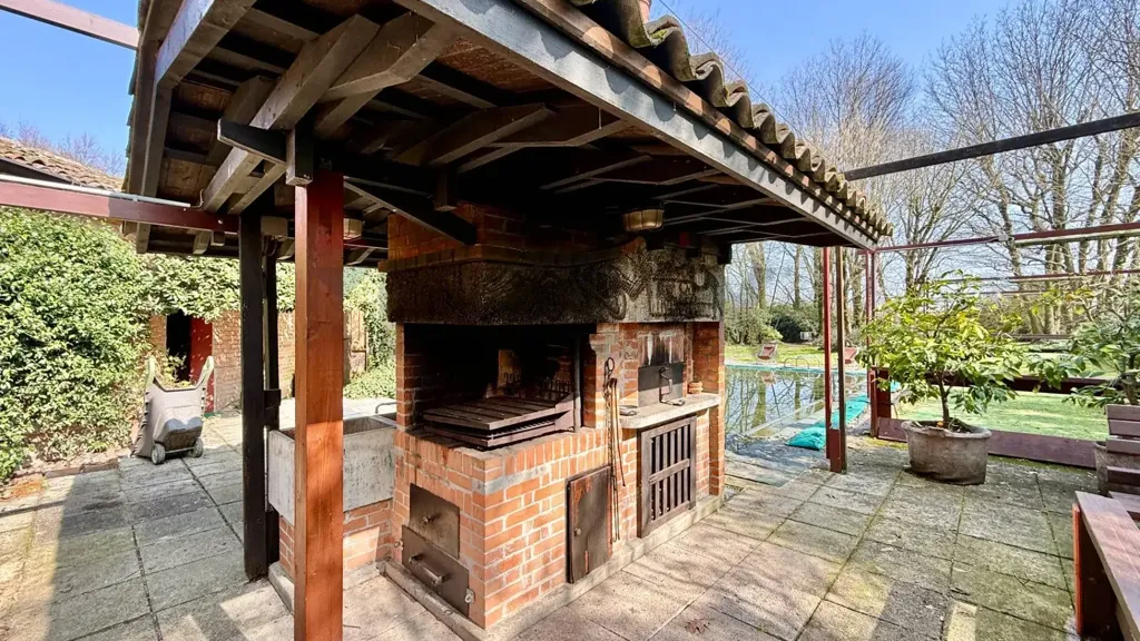 Terrazza - Rustico storico con piscina a Cappella De' Picenardi
