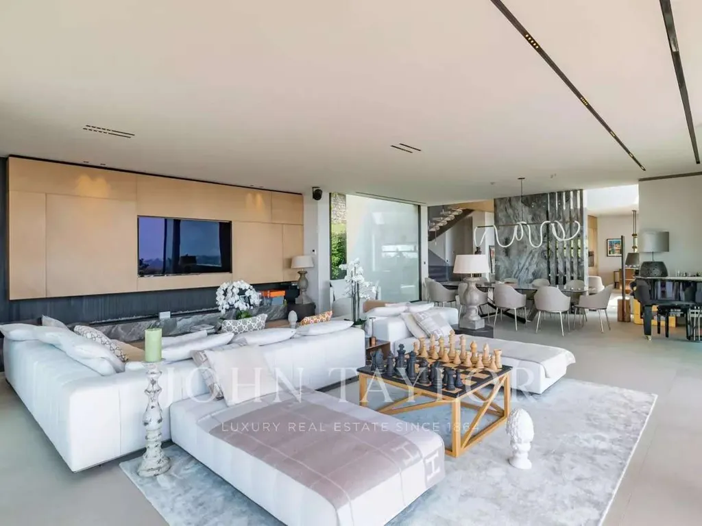 Séjour - Villa Luxueuse avec Vue Mer à Golfe-Juan