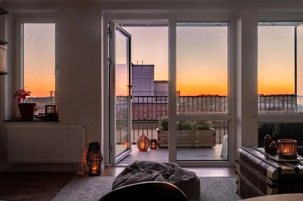Soggiorno - Modern Two-Bedroom Flat with Balcony in Skåne