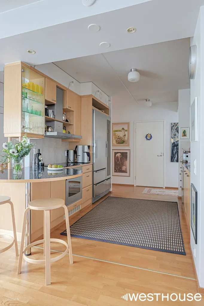 Köök - Apartment with Sea View in Kulosaari