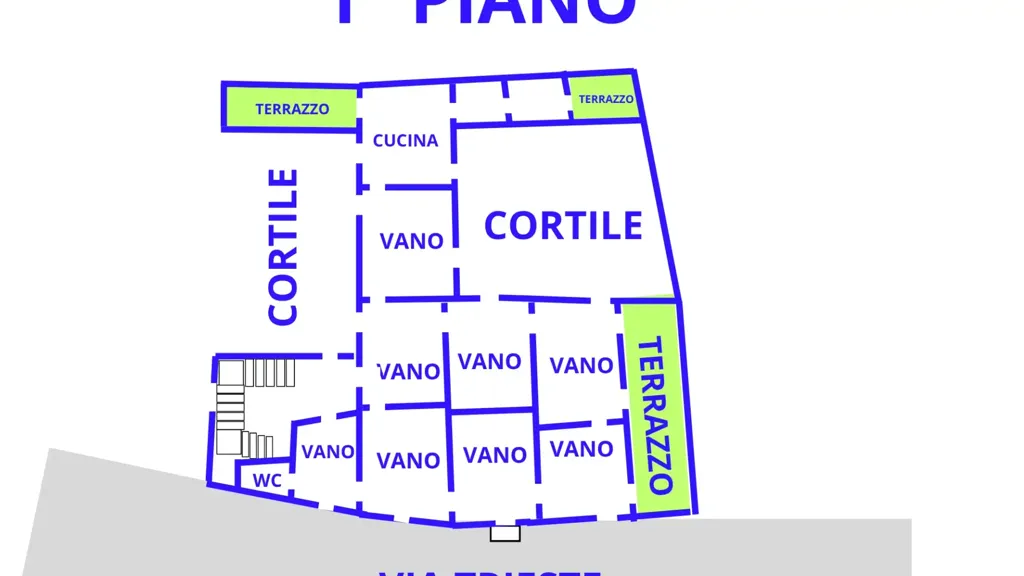 Plan - Historic Home with Terraces in Alvignano