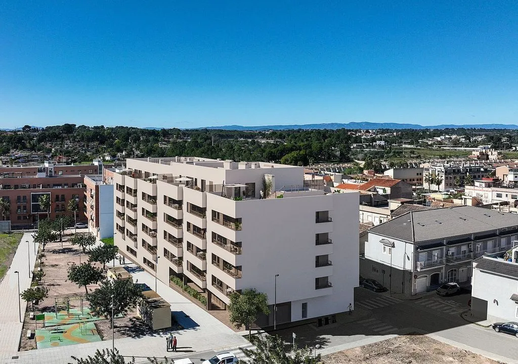 Vue aérienne - New Flat with Pool in Bétera