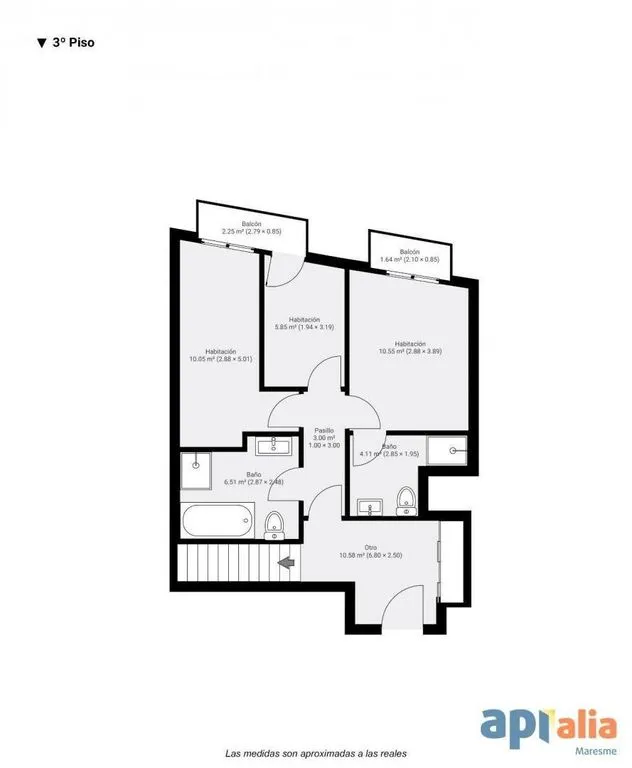 Plan - Luxury Penthouse with Terraces in Mataró