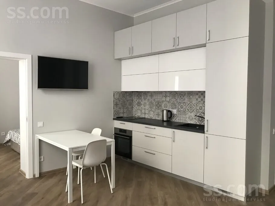 Cuisine - Renovated Apartment with Garden in Riga Centre