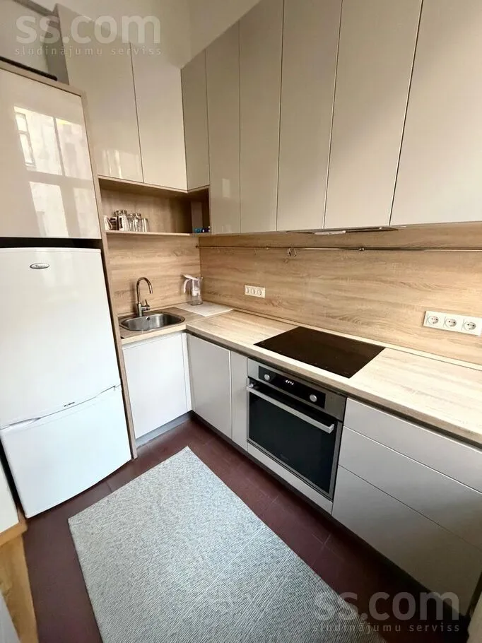 Köök - Studio Apartment with Courtyard in Riga Centre