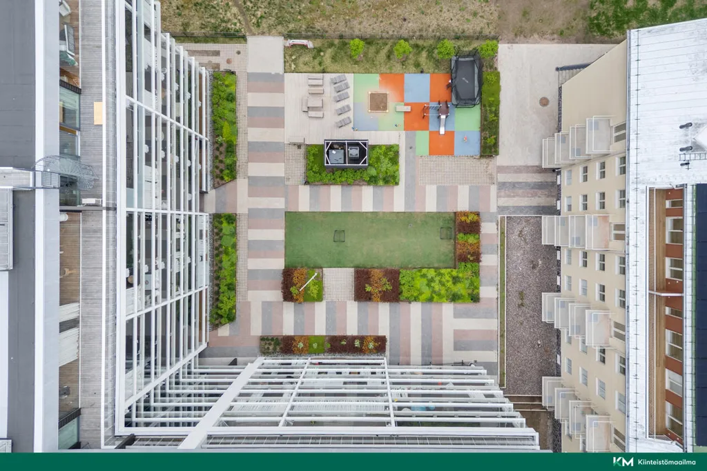 Vue aérienne - Modern Apartment with Balcony in Helsinki